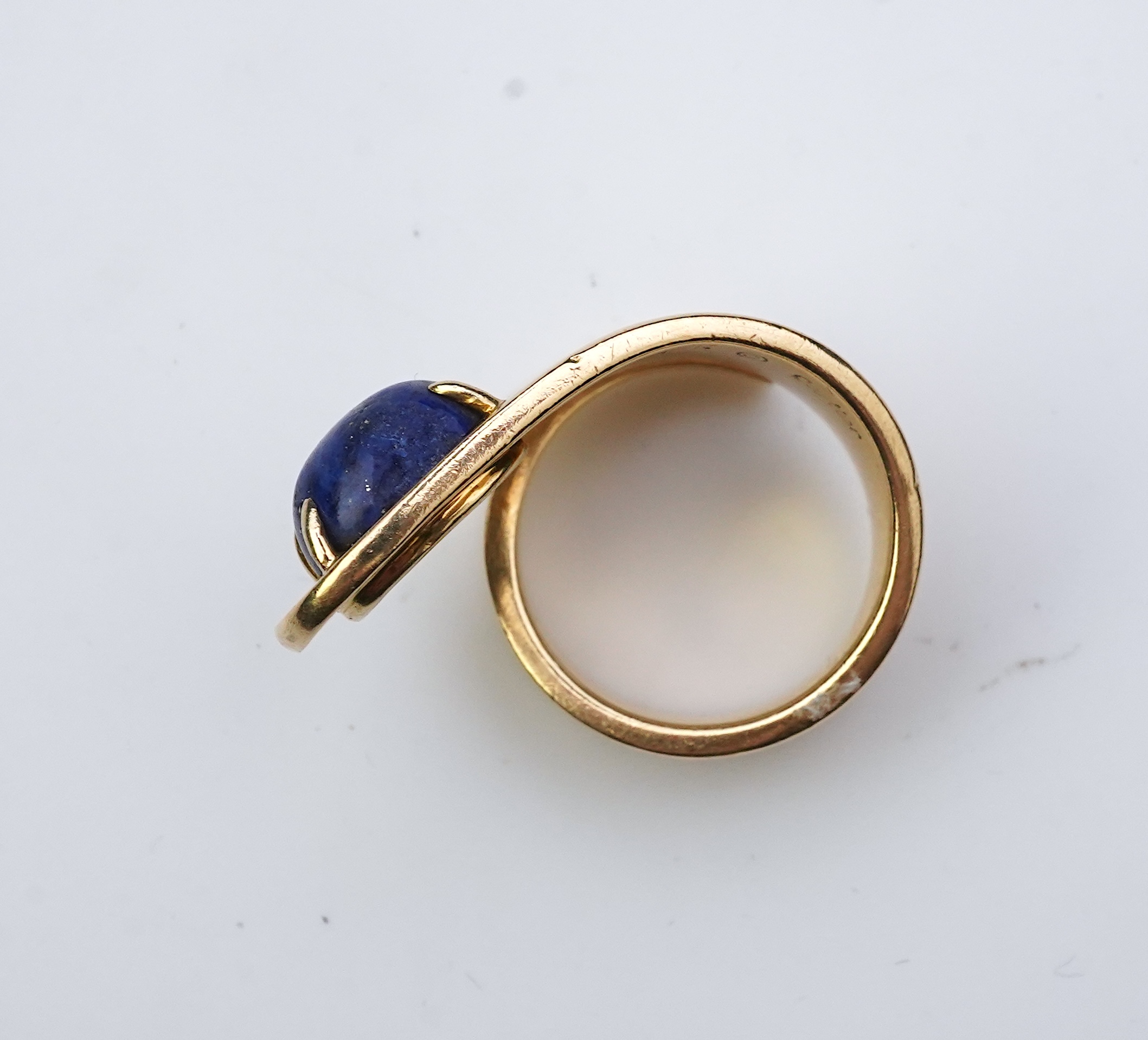 Jean Dinh Van for Cartier, a lapis lazuli ring, circa 1970